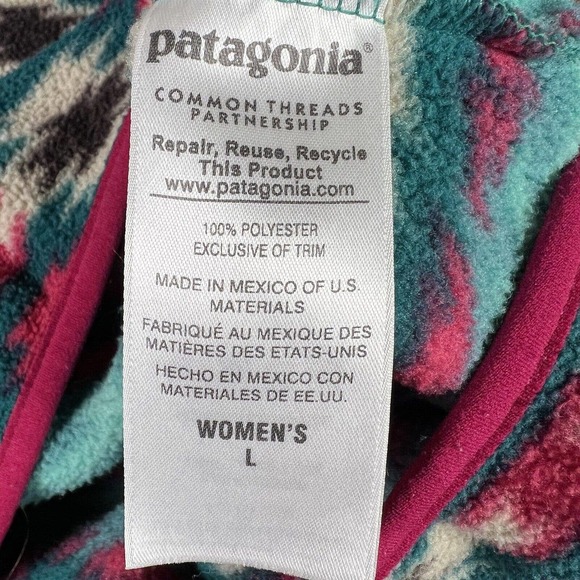 Patagonia Synchilla Aztec Tribal Fleece Snap T Pullover - Picture 14 of 14